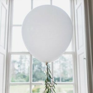 Large jumbo White Latex balloons