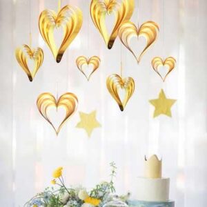 3D Heart Shape Hanging Ornament