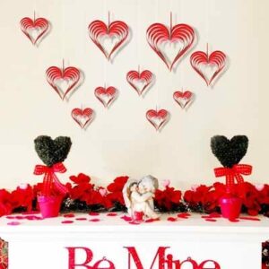 3D Heart Shape Hanging Ornament