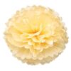 Cream PomPom Tissue Flower Cream PomPom Tissue Flower