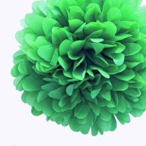 Kelly Green PomPom Tissue Flower