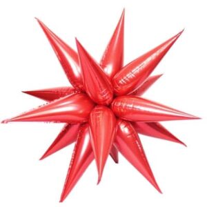 Red 4D explosion star foil balloon 24 inch 70cm, party decoration Auckland NZ