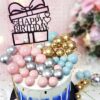 Birthday Cake Toppers decorations Colour balls birthday cake topper set 3 sizes acrylic, Auckland NZ