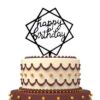 Happy Birthday cake topper square