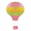 Hot air balloon paper lantern pink flowers pattern, party decoration Auckland NZ