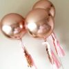 Orbz Round Balloon Balloons Rose gold 4D round foil balloon ball 22 inch orbz, party decoration Auckland NZ