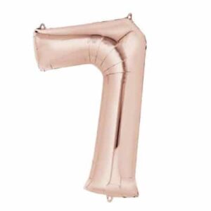 Jumbo Giant Number Balloon Foil Number Balloon -- Rose Gold Number 7