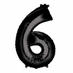 JUMBO GIANT NUMBER BALLOONS FOIL BALLOONS BLACK