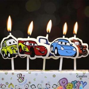 Lightning Mcqueen cake candles