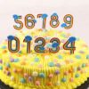 Number Candles Birthday Cake Candles -- Rainbow Number