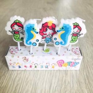 Cake Candles Birthday Craft Candles Cupcake Candles Mermaid