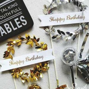Wreath Crown cake topper