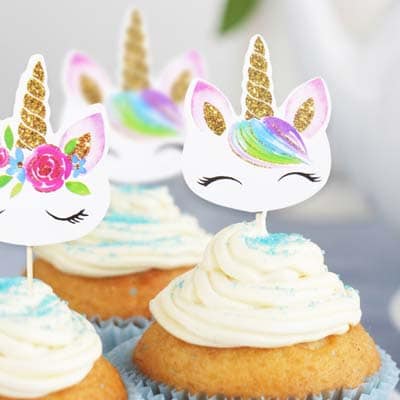 Unicorn cupcake toppers Unicorn cupcake toppers