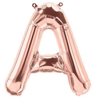 Giant Rose Gold Letter Balloons Giant Rose Gold Letter Balloons