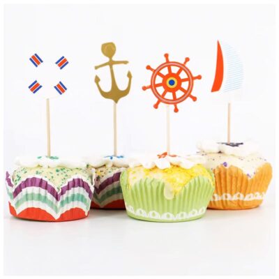 Sailing party cupcake toppers 24 pieces, Auckland NZ
