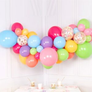 Rainbow clouds DIY balloon garland kit sweet candy party, Auckland NZ