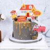 firefighter cake topper decoration