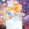 Galaxy Kid's birthday cake topper decoration