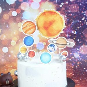 Galaxy Kid's birthday cake topper decoration