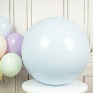 giant pastel blue round balloon