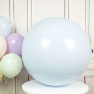 giant pastel blue round balloon giant pastel blue round balloon