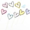 Cake Topper -- Hearts Set 8pcs Hearts birthday cake topper set 8 pieces large small acrylic, Auckland NZ