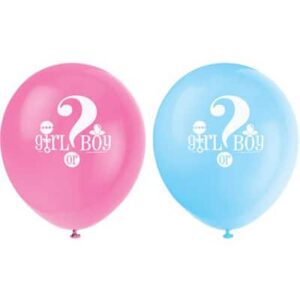 Gender reveal balloon He or She 12 inch helium quality, Auckland NZ