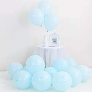 pastel blue balloons