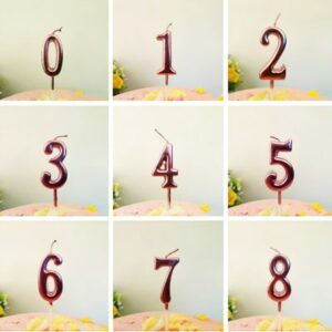 Rose Pink Birthday Candles