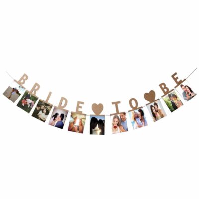 Bride to Be party photo banner eco cardboard, Auckland NZ