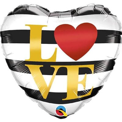 Love Stripes Foil Wedding Balloon Love Stripes Foil Wedding Balloon