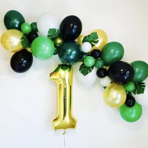 Tropical jungle DIY balloon garland kit, party decoration Auckland NZ