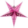 Pink 3D paper star lantern 30cm 60cm 90cm, party ceiling decoration Auckland NZ