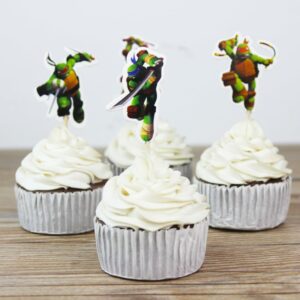 ninja turtle cupcake toppers