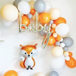 Woodland DIY balloon garland kit blush grey orange white, Auckland NZ