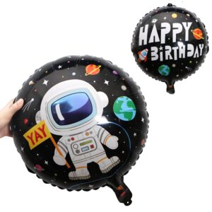 Outer space birthday round foil balloon 18 inch 35cm, Auckland NZ