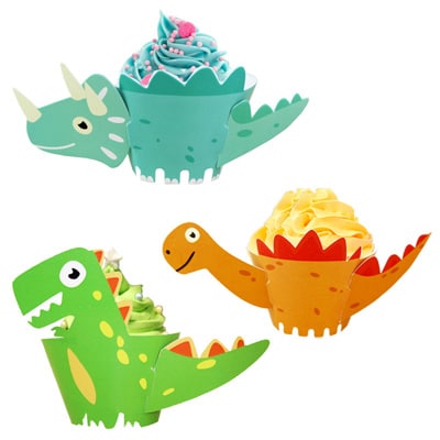Dinosaur Cupcake wrappers Dinosaur cupcake wrappers 12 pieces, birthday party decoration Auckland NZ