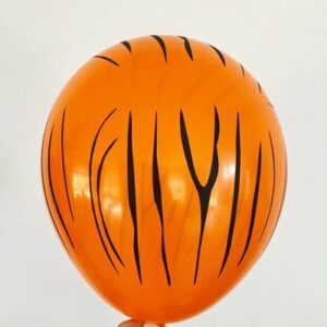 Jungle Tiger Stripes Latex Balloons
