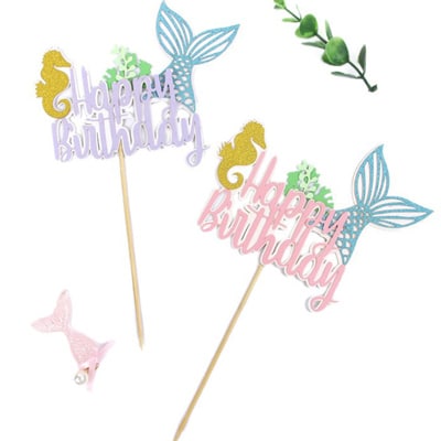 Mermaid birthday cake topper Mermaid birthday cake topper