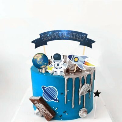 Outer Space Party Cake Topper