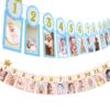 Baby monthly crown photo banner 12 frames 6 inch 15.2x10.2cm, Auckland NZ
