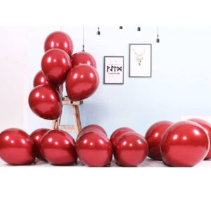 chrome red balloons