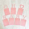 Oh Baby baby shower photo banner eco cardboard, Auckland NZ