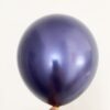 chrome navy blue balloon