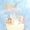 Mermaid birthday cake topper