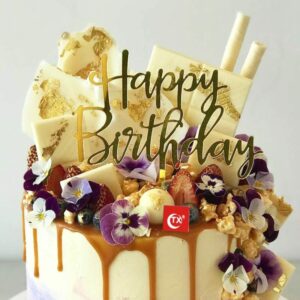 Happy Birthday Cake Topper