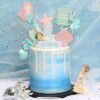 Mermaid birthday cake topper