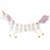 Unicorn Happy Birthday Banner Unicorn Happy Birthday Banner