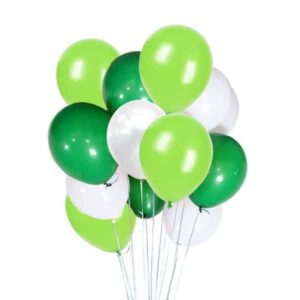 Dinosaur balloon package green white 30 pieces 12 inch helium quality, Auckland NZ