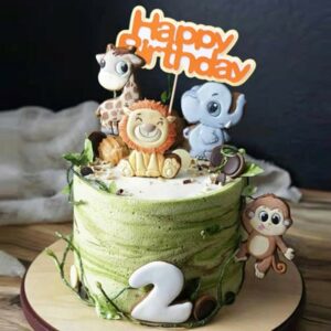 Birthday cake topper Animal Zoo